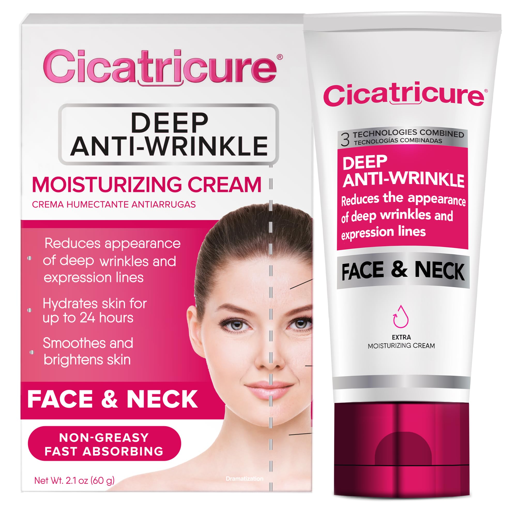Cicatricure Deep Anti-Wrinkle Face & Neck Cream, 2.1 Ounces - Cicatricure Official Product View 2
