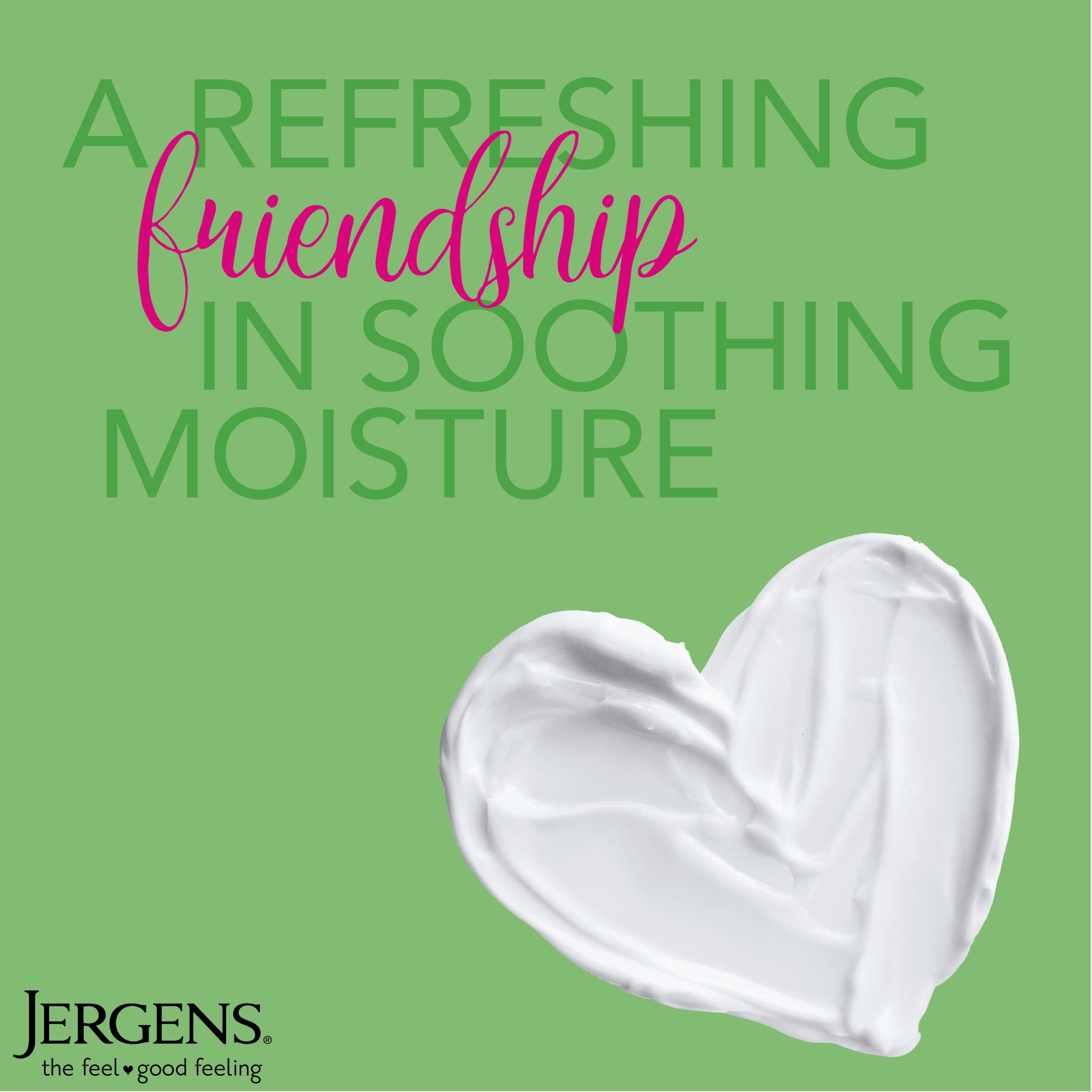 Jergens Soothing Aloe Body Lotion for dry skin relief in a 21 fl oz bottle, moisturizing and calming skin.