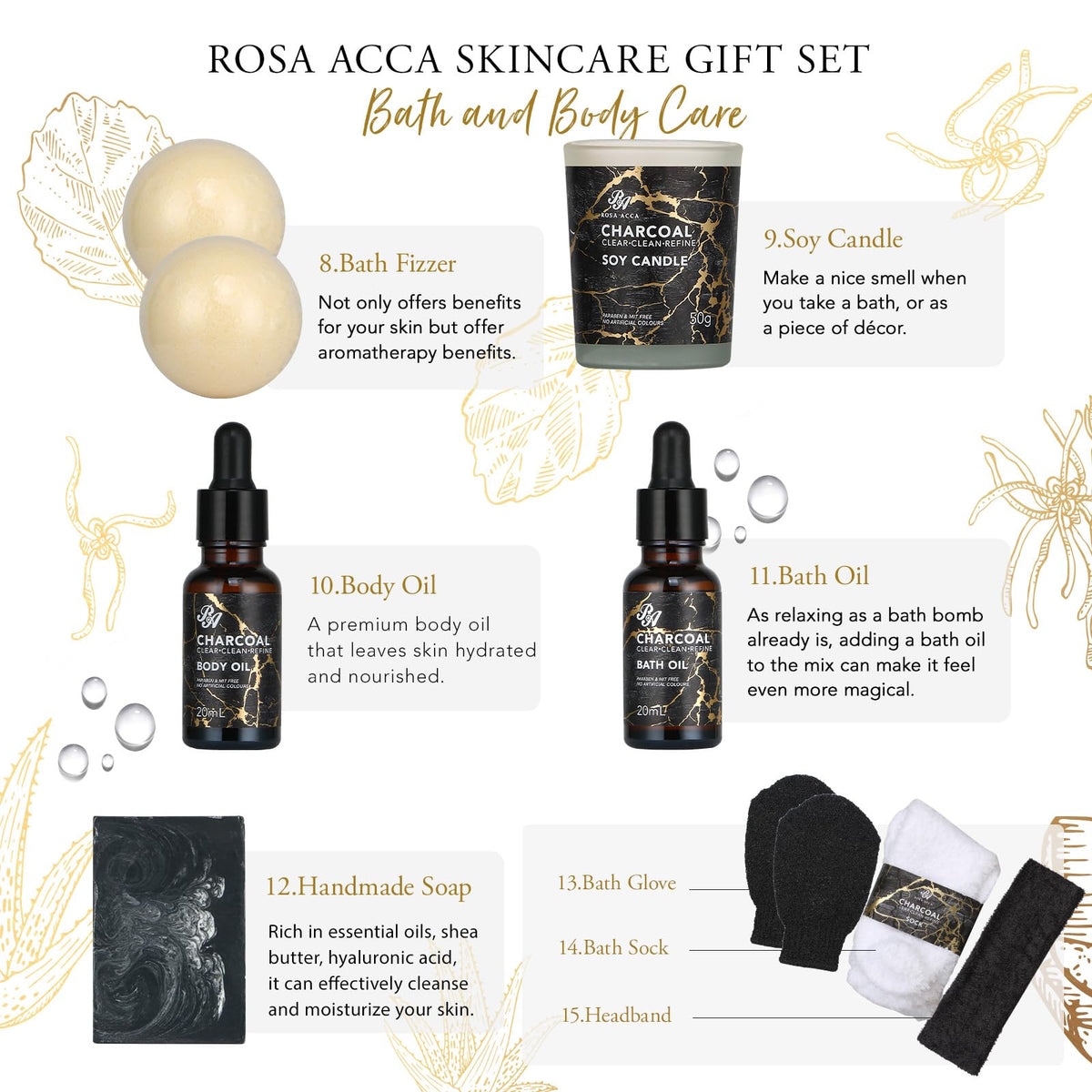 Gifts for Women Men 30Pcs Birthday Gift for Women Face Skin - RA ROSA ACCA Official Imagery - 8