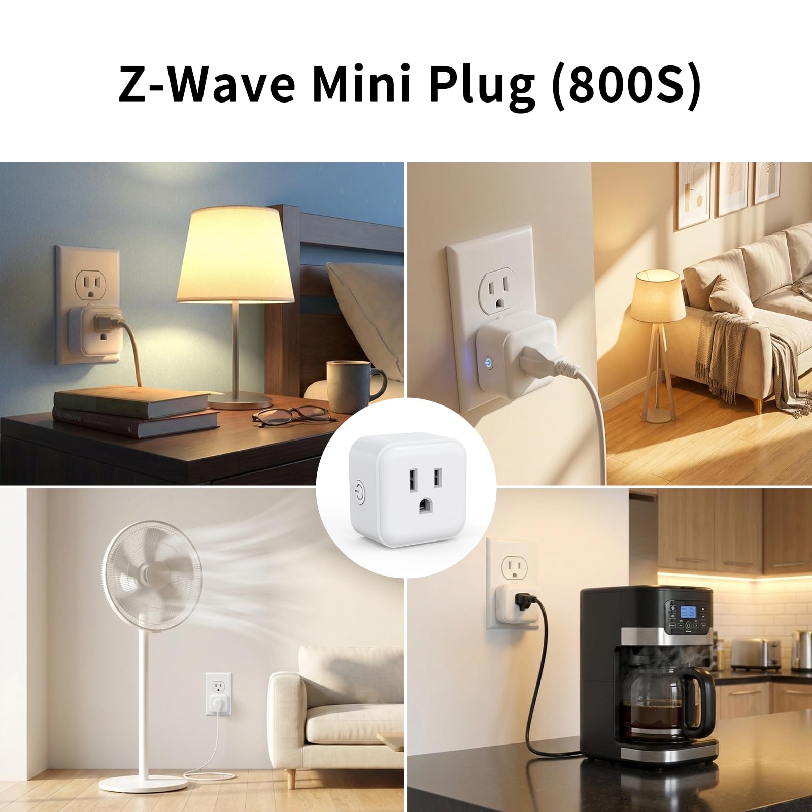 Smart Plug Mini Plug in Z Wave 800 Series Socket with Built - Minoston Official Imagery - 7