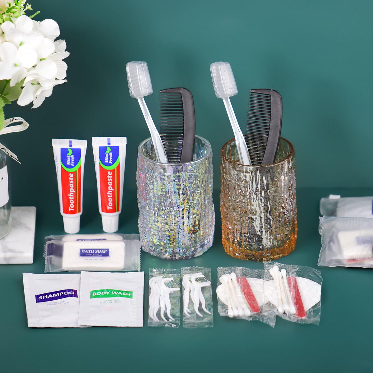100 Sets Personal Hygiene Kit Bulk Disposable Toothbrushes - HQSLsund Official Imagery - 5