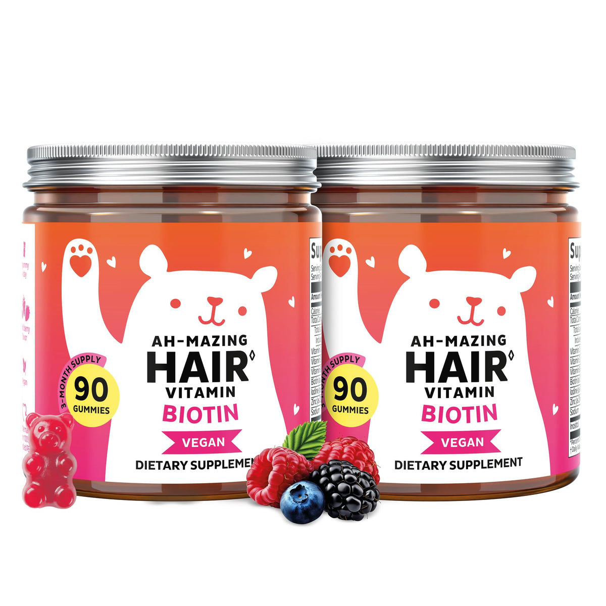 Bears with Benefits Biotin 5 000 mcg Hair Growth Gummies - Bears with Benefits Official Imagery - 8