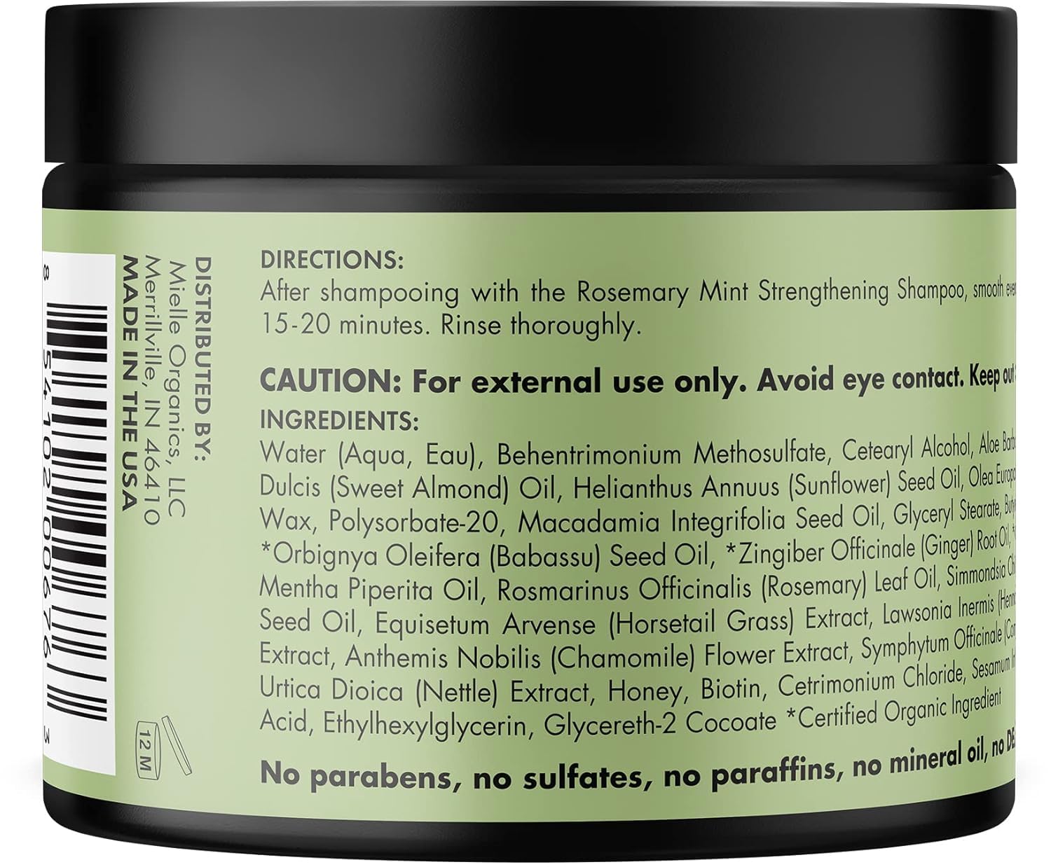Mielle Organics Rosemary Mint Hair Mask with Biotin - Mielle Organics Official Product View 9