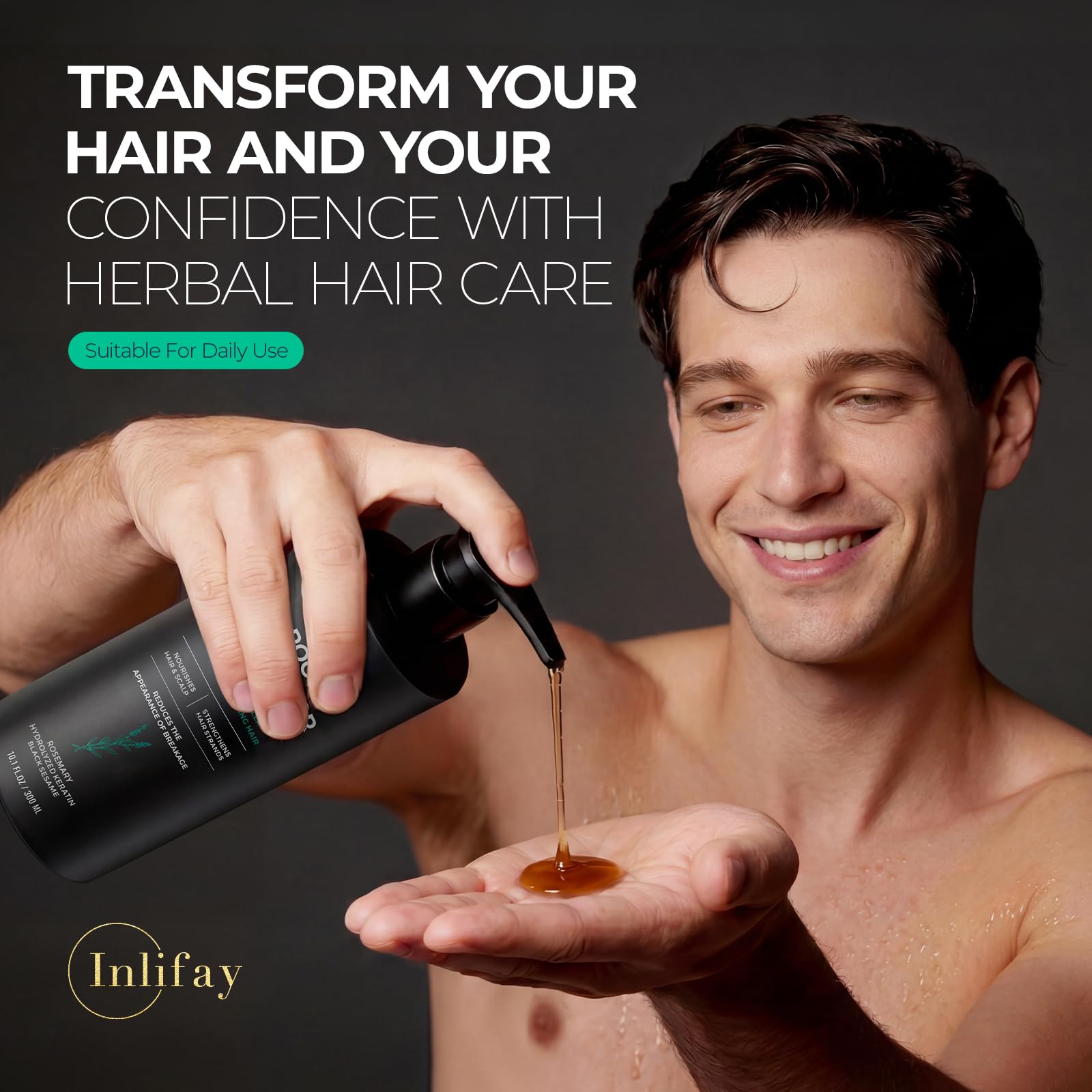 Inlifay Root Activator Shampoo & Conditioner - Hair Growth for Thinning Hair - Inlifay Official Product View 5