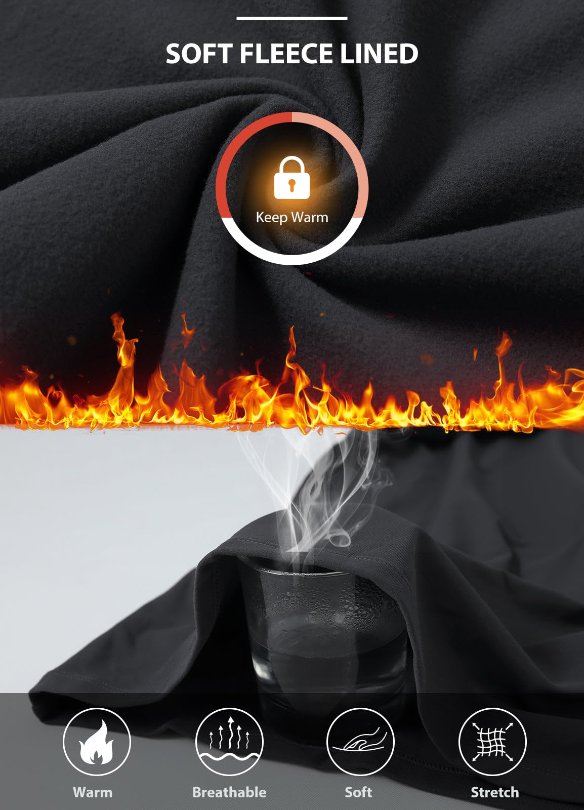 baleaf Thermal Lone Sleeve Shirts for Women Winter Clothing - baleaf Official Imagery - 4