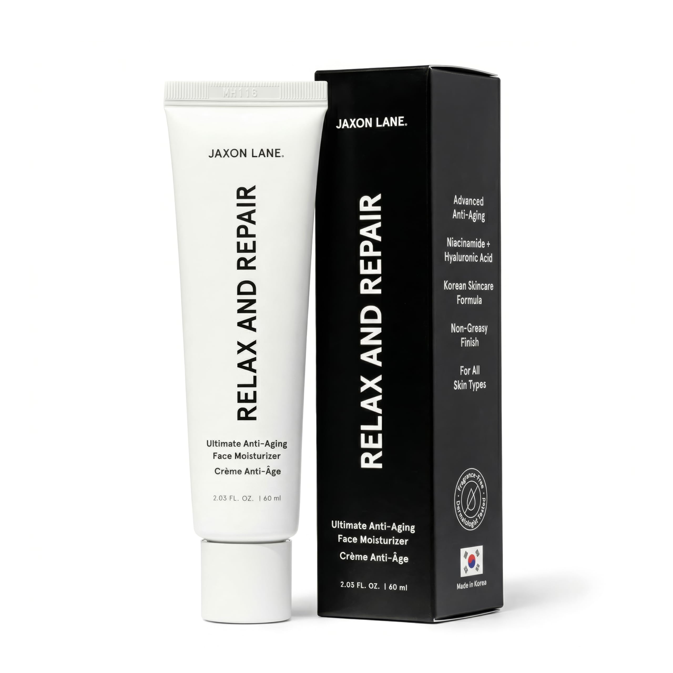 JAXON LANE Relax and Repair Korean Face Moisturizer for Men, 1 - Product Imagery
