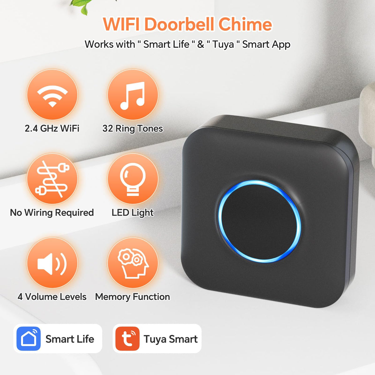 WIFI Wireless Doorbell Chime for Google Nest Video Doorbell - BITIWEND Official Imagery - 4