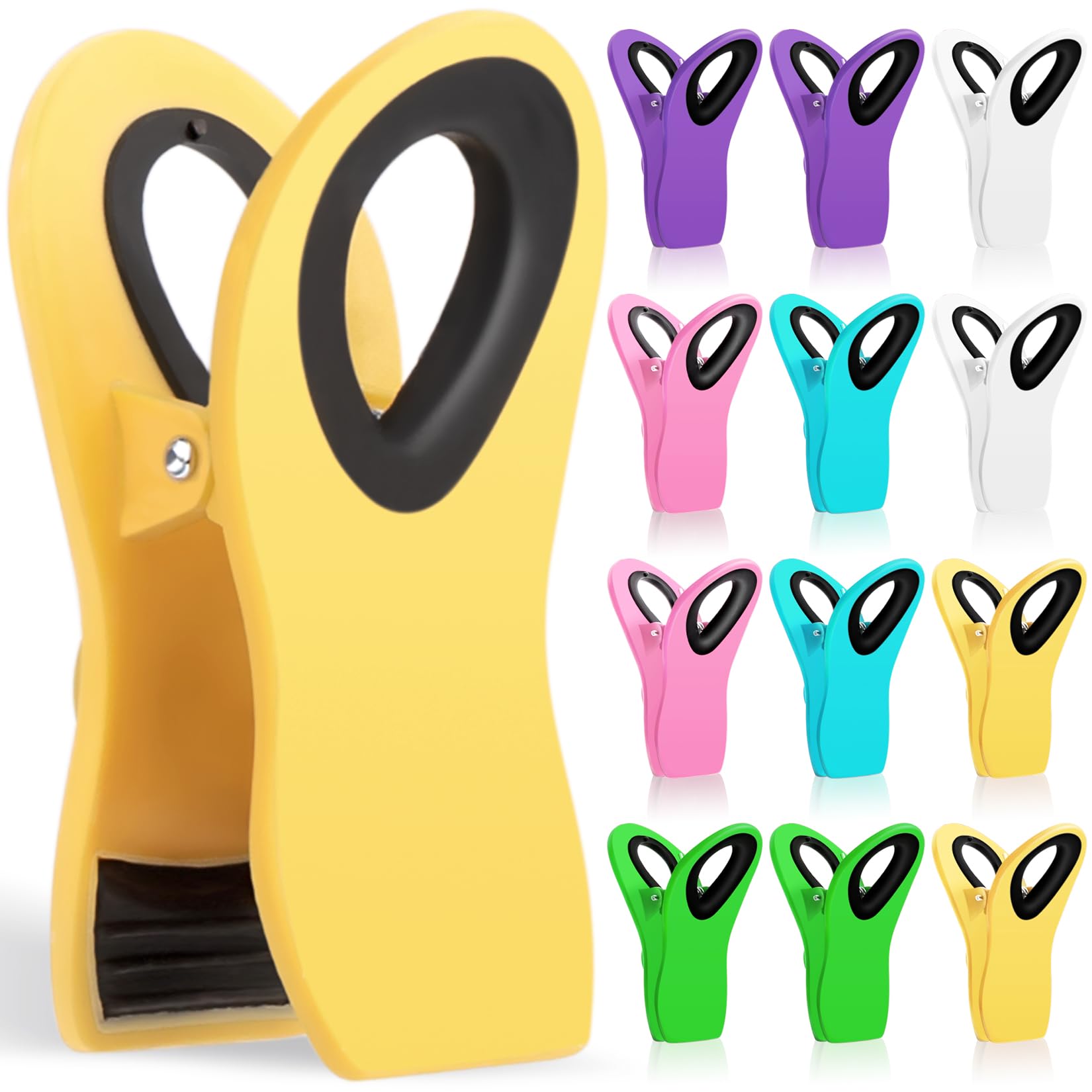 Jetmore 12 Pack Chip Clips Bag Clips, Magnetic Bag Clip for Food by Jetmore - Angle View 10