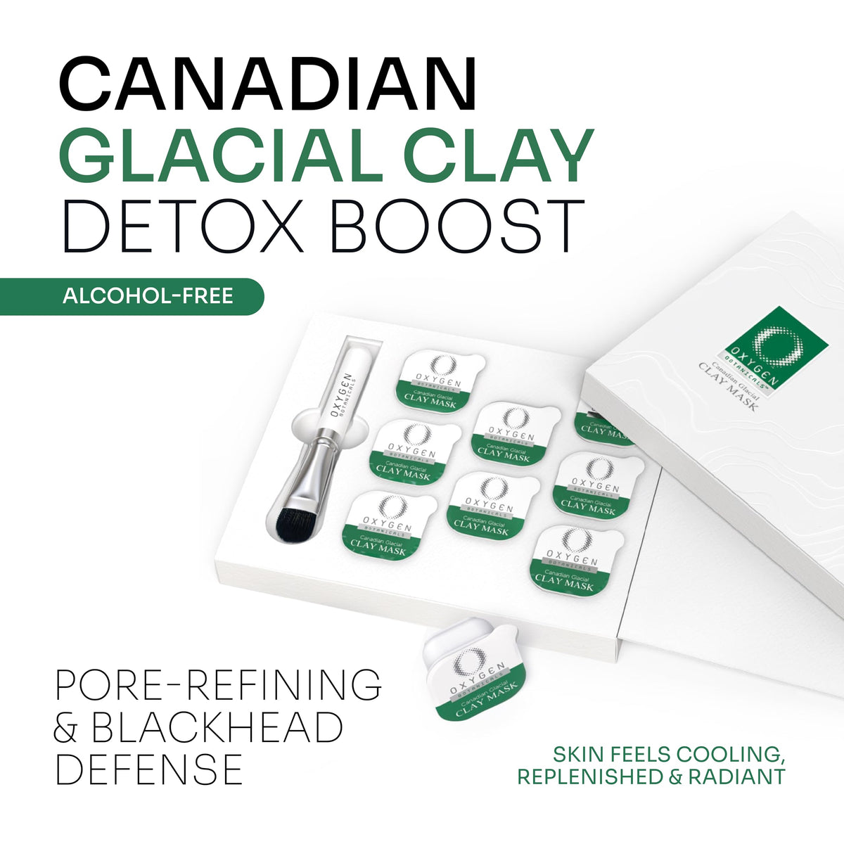 Canadian Glacial Clay Mask deeply hydrates the skin - Oxygen Botanicals Official Imagery - 3