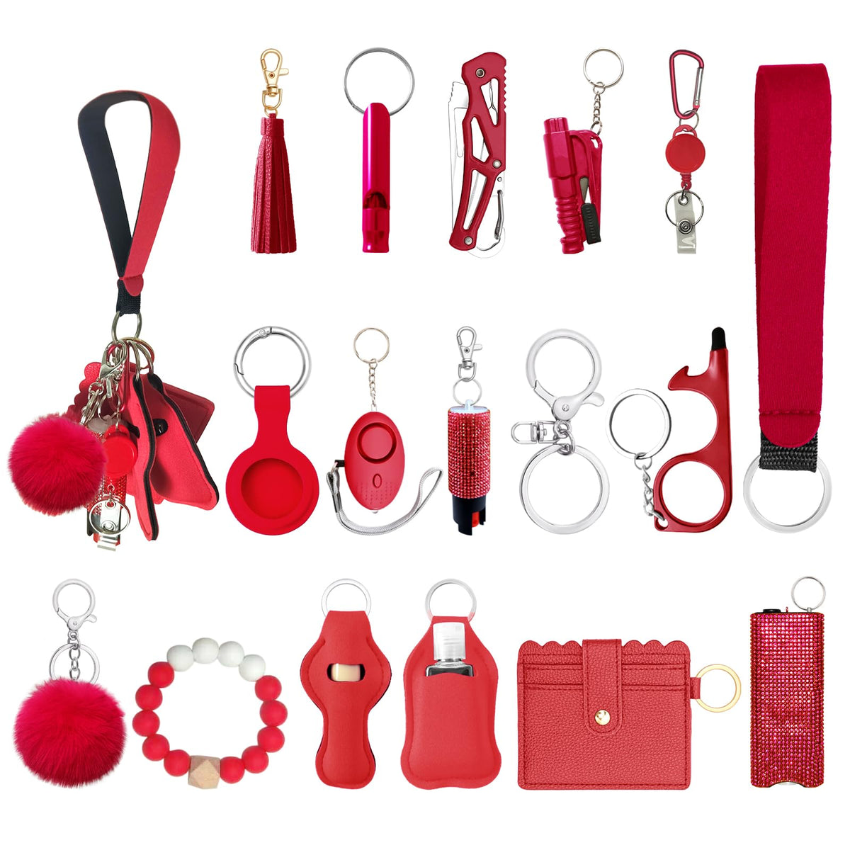 Araafur Wristlet Keychain Set with Wallet Card Holder and - Araafur Official Imagery - 7