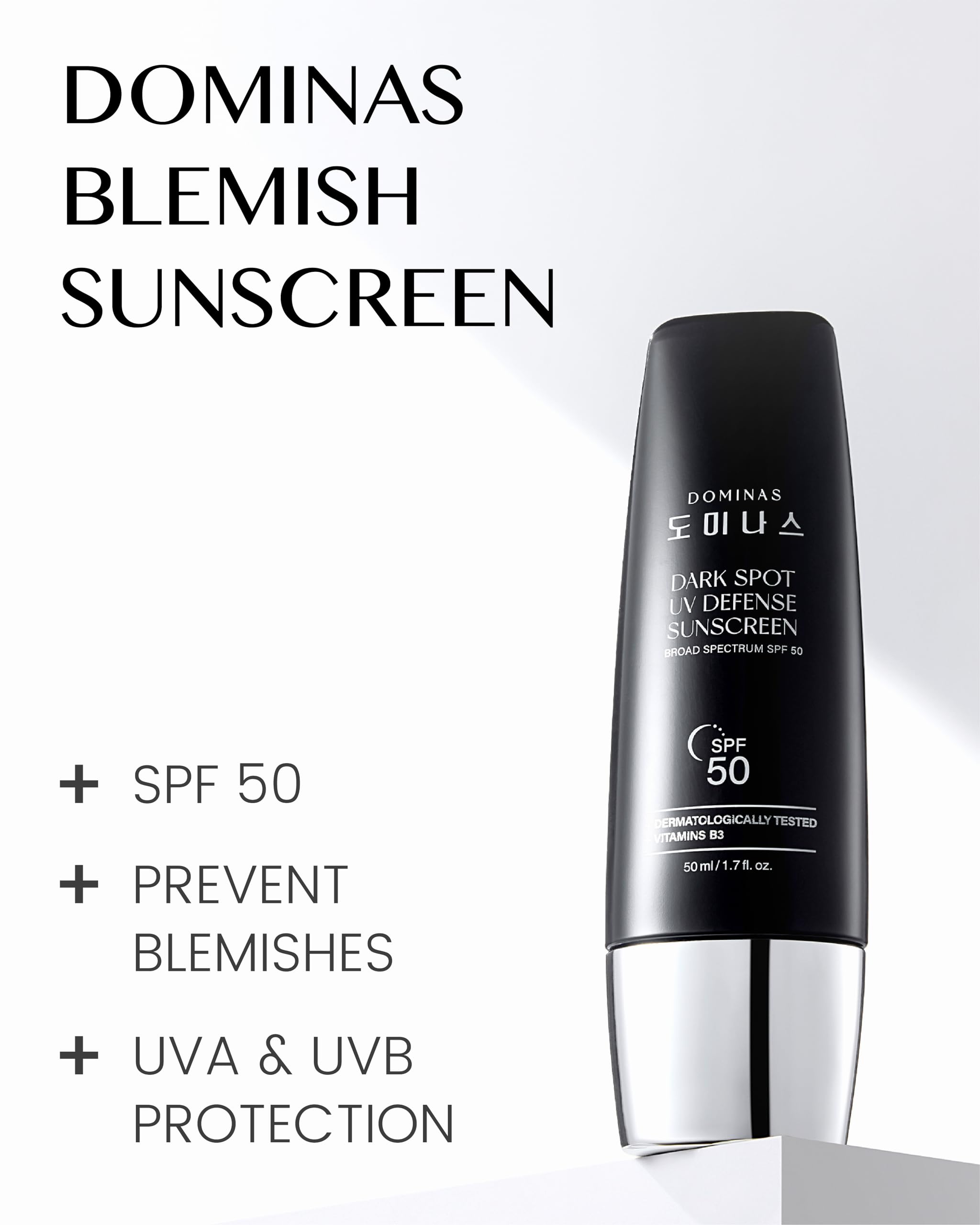 DOMINAS Dark Spot UV Defense Sunscreen SPF 50 No White Cast - DOMINAS Official Imagery - 3