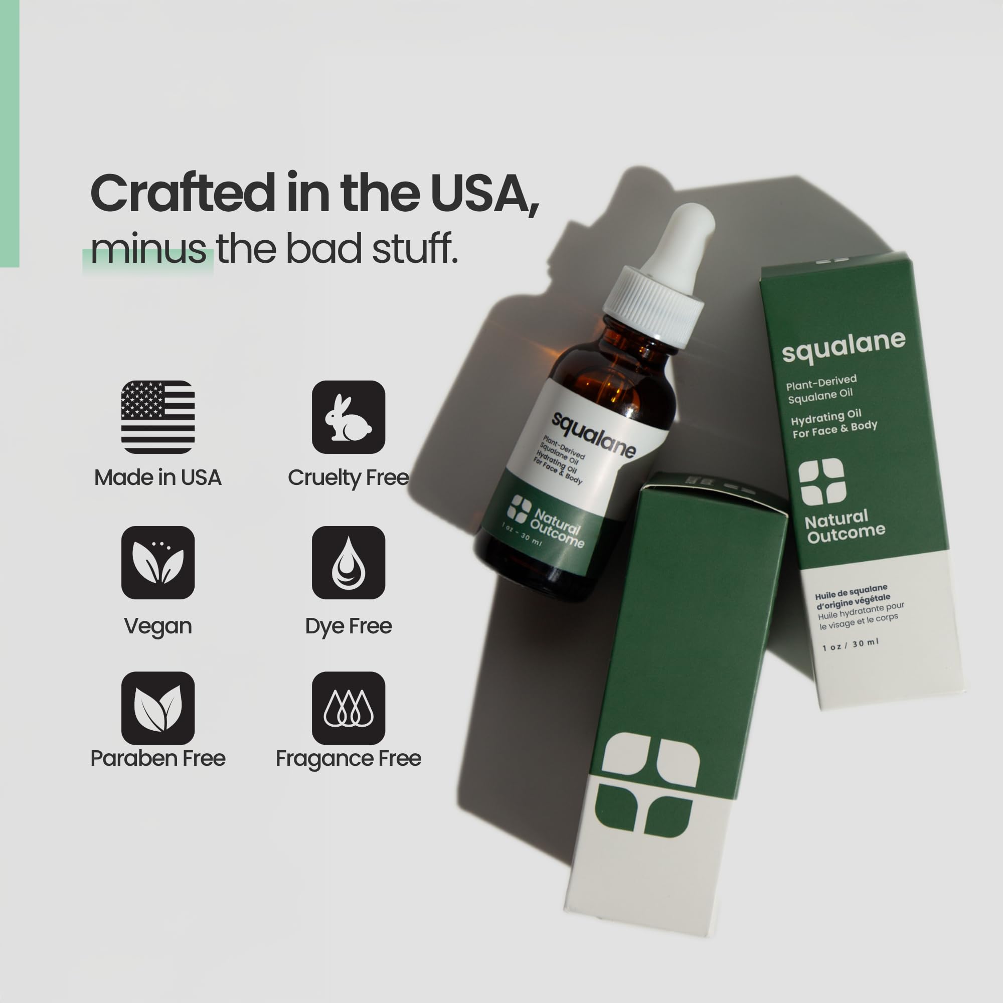 natural outcome Pure Squalane Oil l 100% Plant Derived Squalane Oil for Face, - natural outcome Official Product View 6