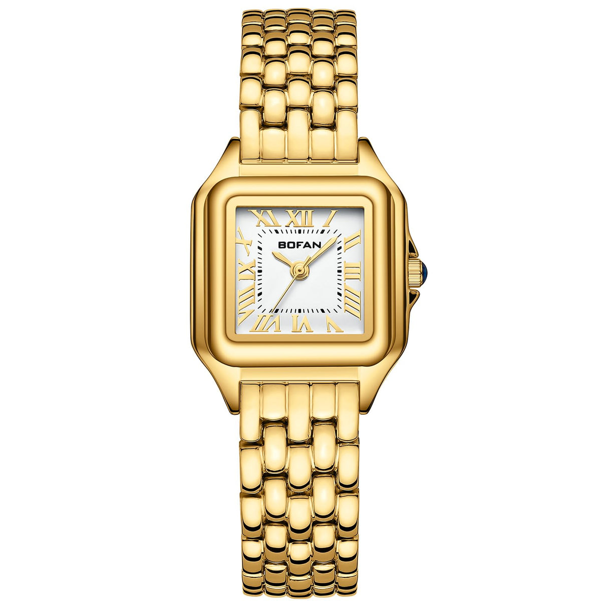 BOFAN Small Gold Watches for Women Easy Reader Ladies Quartz - BOFAN Official Imagery - 8