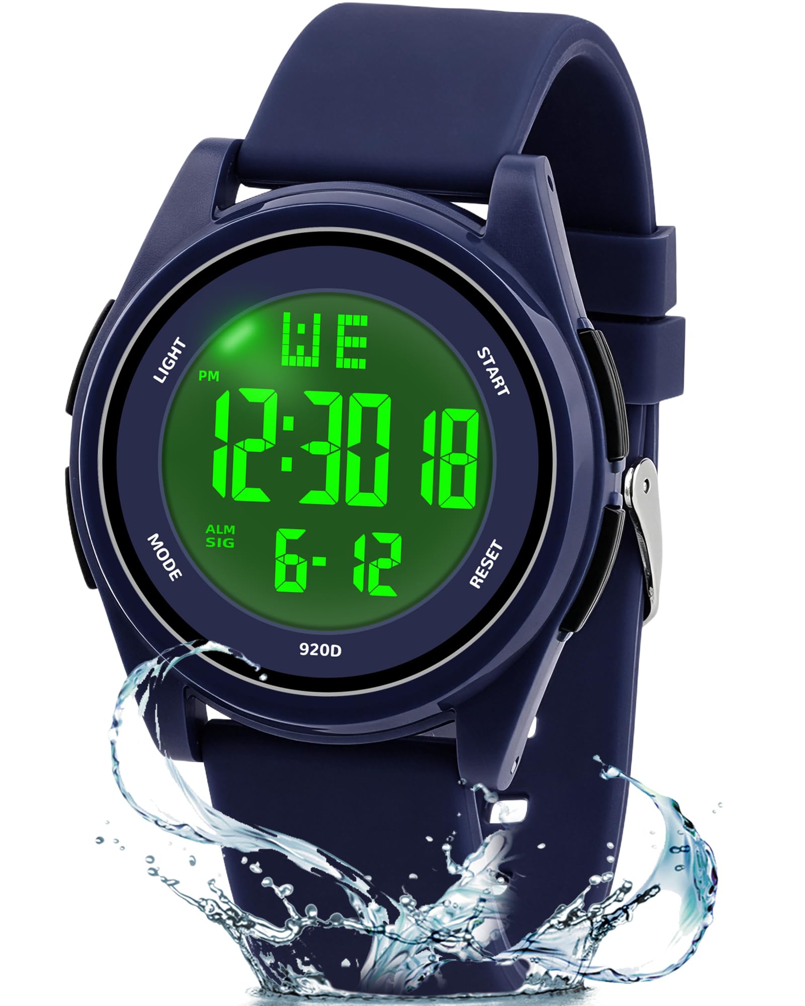 Juboos Digital Watch Men Women 50M Waterproof Sports Military - Product Imagery