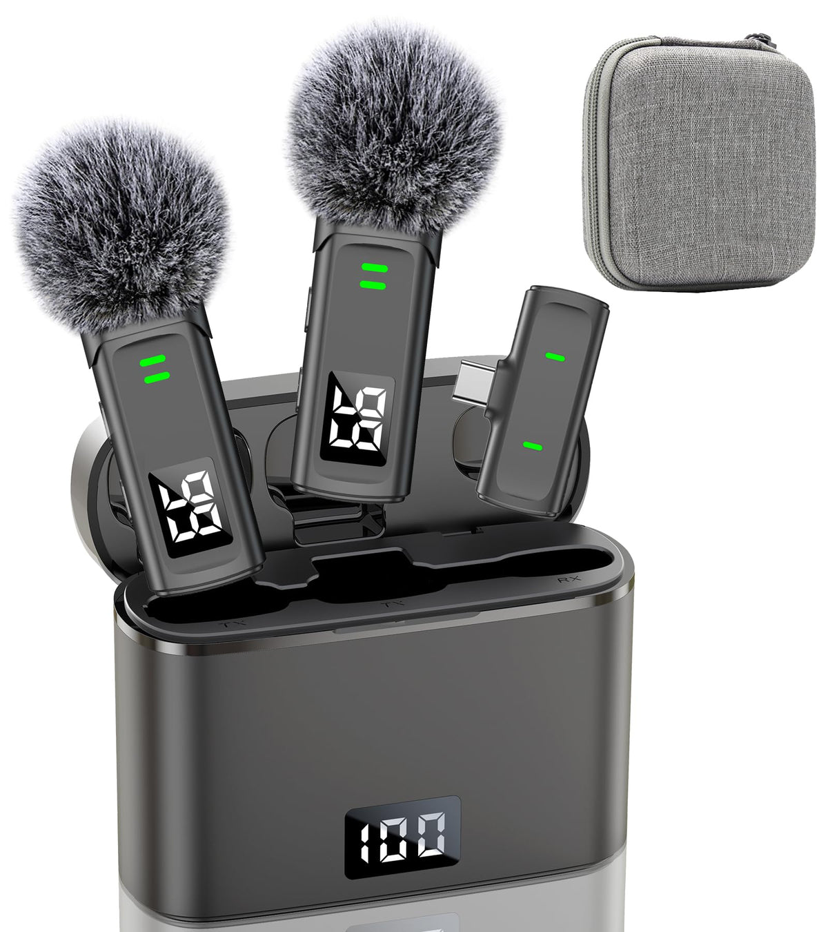 Wireless Lavalier Microphone for iPhone USB C Lav Mic for - EZColoris Official Imagery - 8