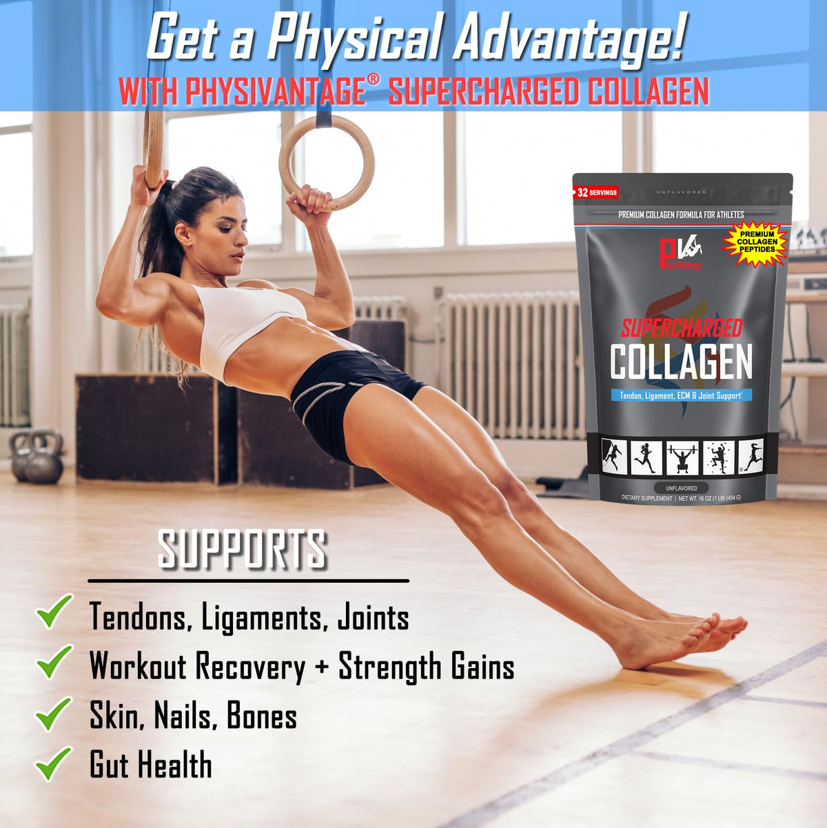 PhysiVantage Supercharged Collagen Peptides Powder - PhysiVantage Official Imagery - 3