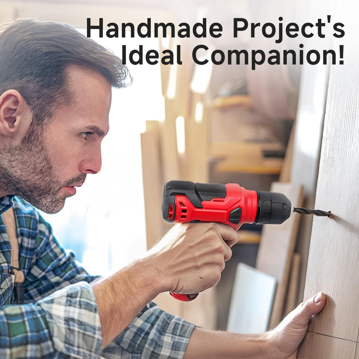 8V Cordless Drill Set 132 Piece Home Tool Set for DIY Home - prekull Official Imagery - 4