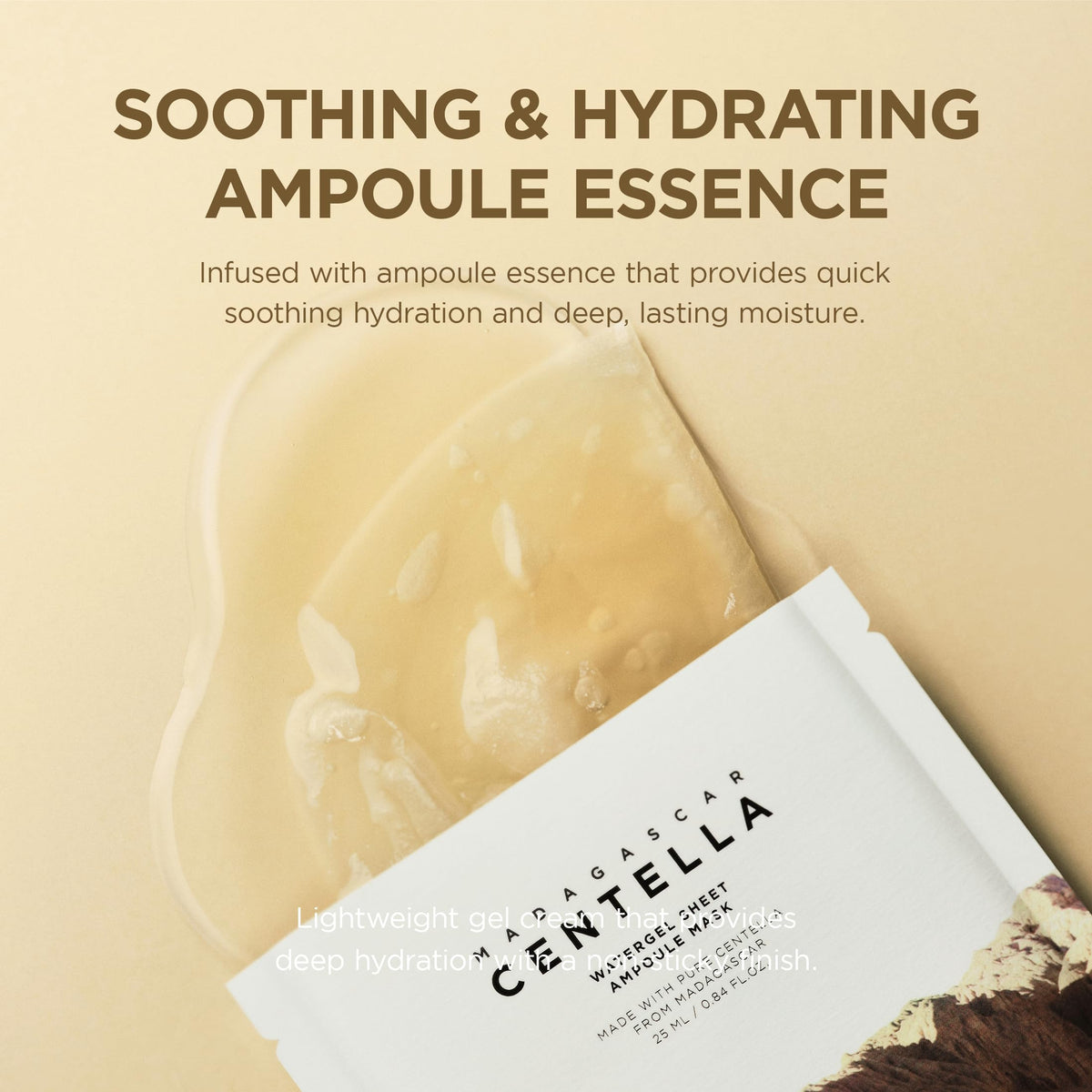 SKIN1004 Madagascar Centella Watergel Sheet Ampoule Mask 5ea - SKIN1004 Official Product Imagery - 7