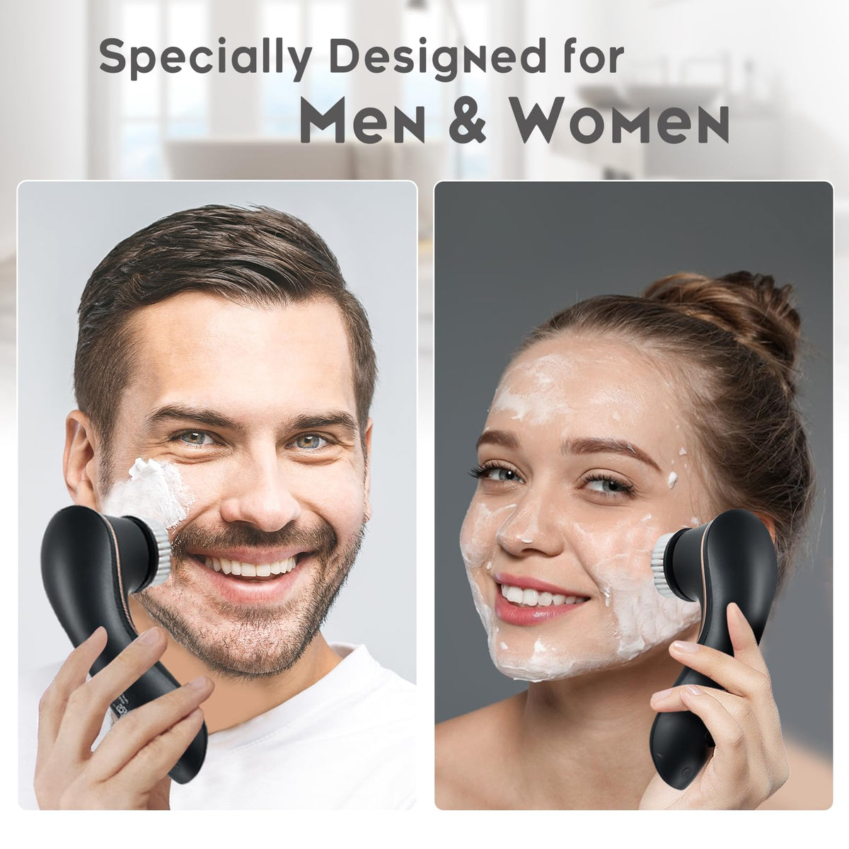 Facial Cleansing Brush Rechargeable Electric Face Scrubber 2 - Gaurins Official Imagery - 3