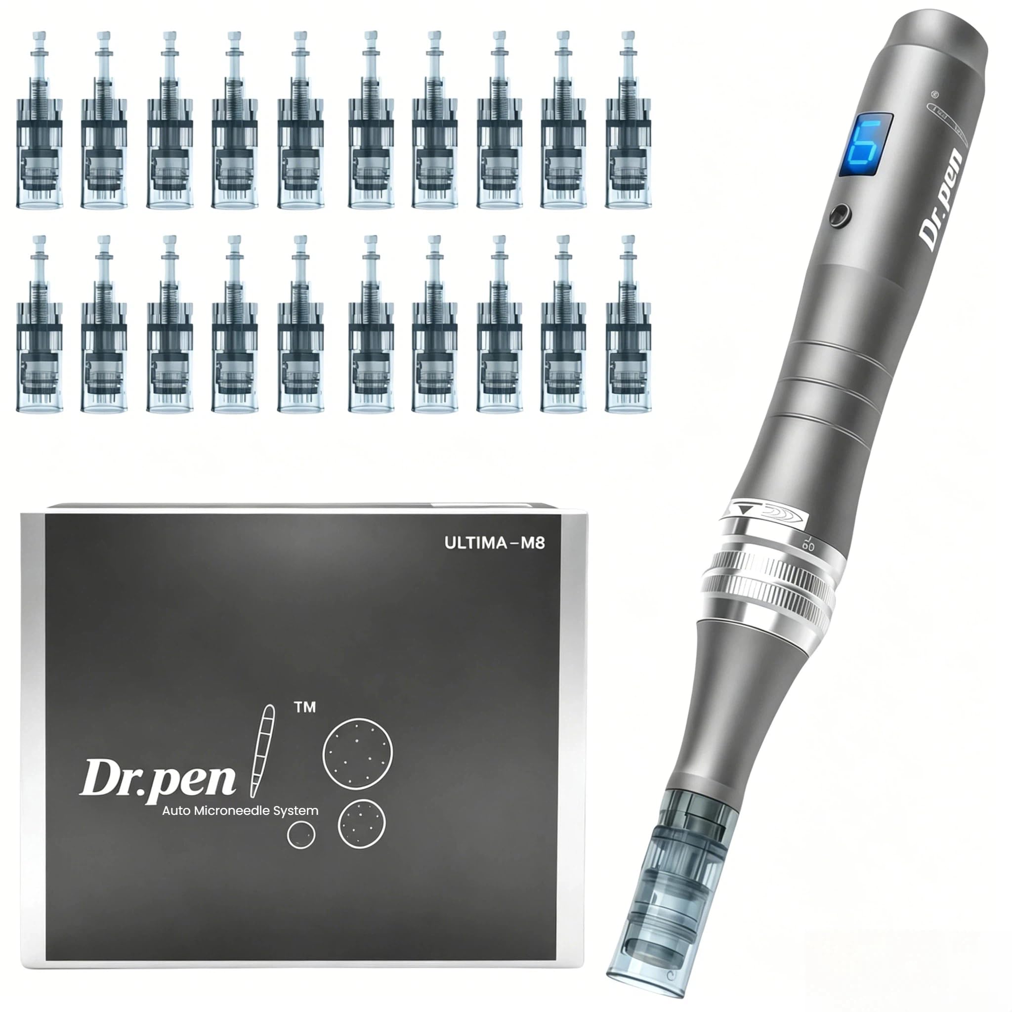 Dr Pen M8 Microneedling Pen with 20 Cartridges for Home Use - Nurself Official Imagery - 2