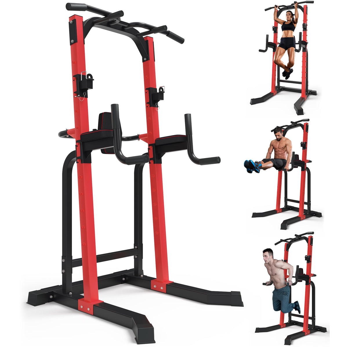 Outdoor Basic Power Tower Pull Up Bar and Dip Station for - outdoor basic Official Imagery - 1