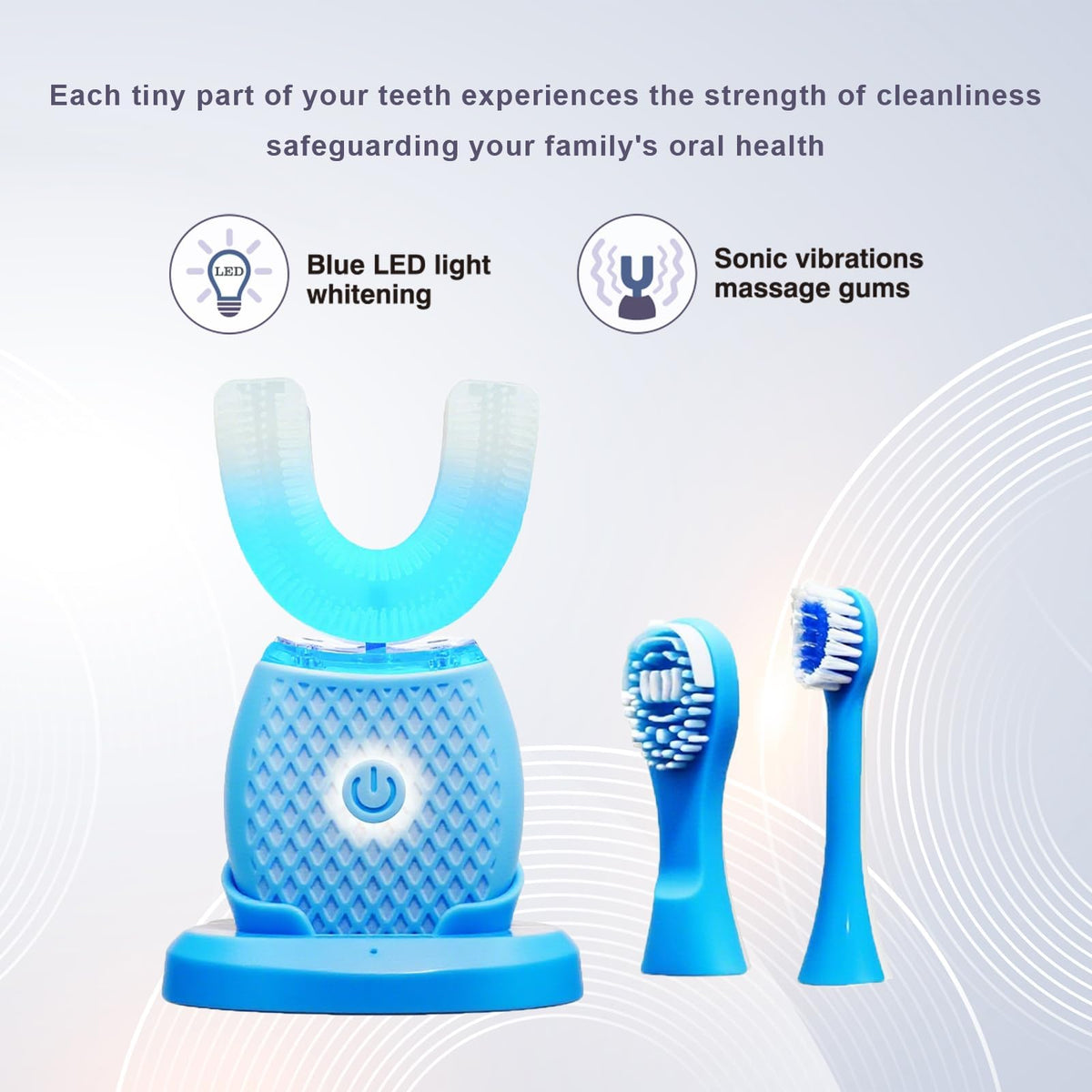 Automatic U Shaped Electric Toothbrush Kit For Adult Daily - Ralexidog Official Imagery - 5