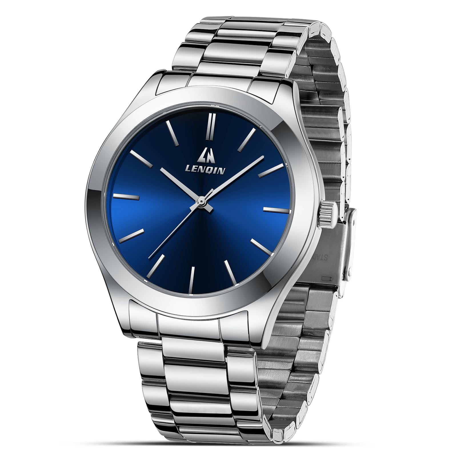 LN LENQIN Mens Watches Waterproof Stainless Steel Watch for Men - View 2