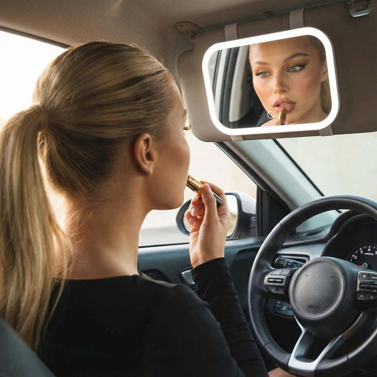 Fancii Car Sun Visor Makeup Mirror with Light Rechargeable 3 - Fancii Official Imagery - 3