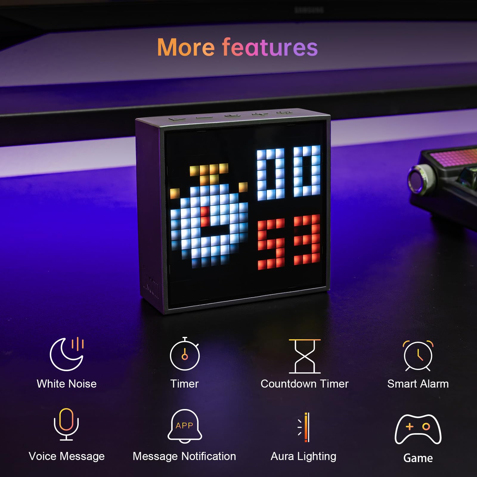 Divoom TimeBox Evo -- Pixel Art Bluetooth Speaker with 16x16 LED - Divoom Official Product View 6
