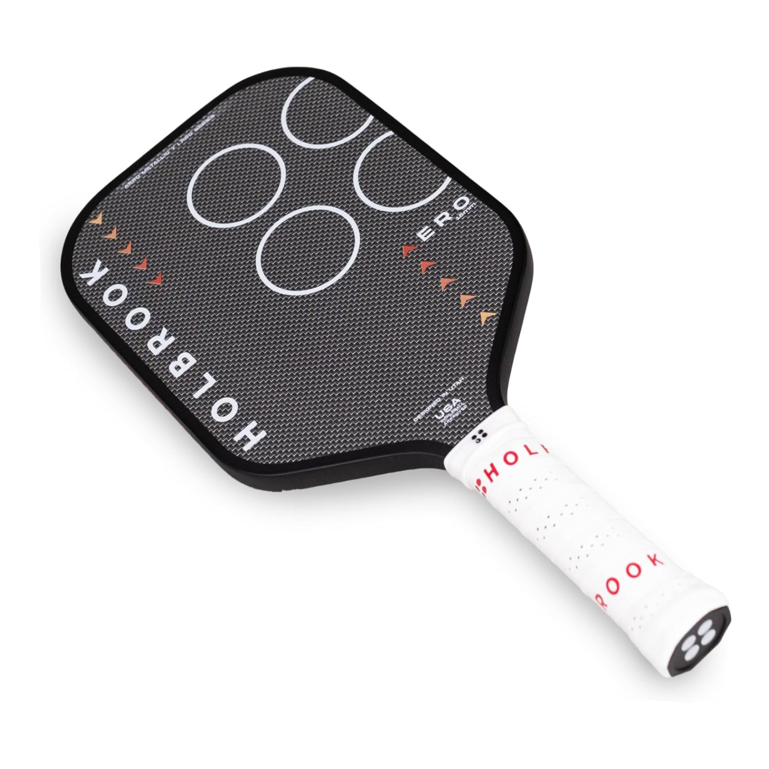 Holbrook Aero Series Edgeless Pickleball Paddle with carbon fiber surface, USAPA approved, shown on a neutral background.