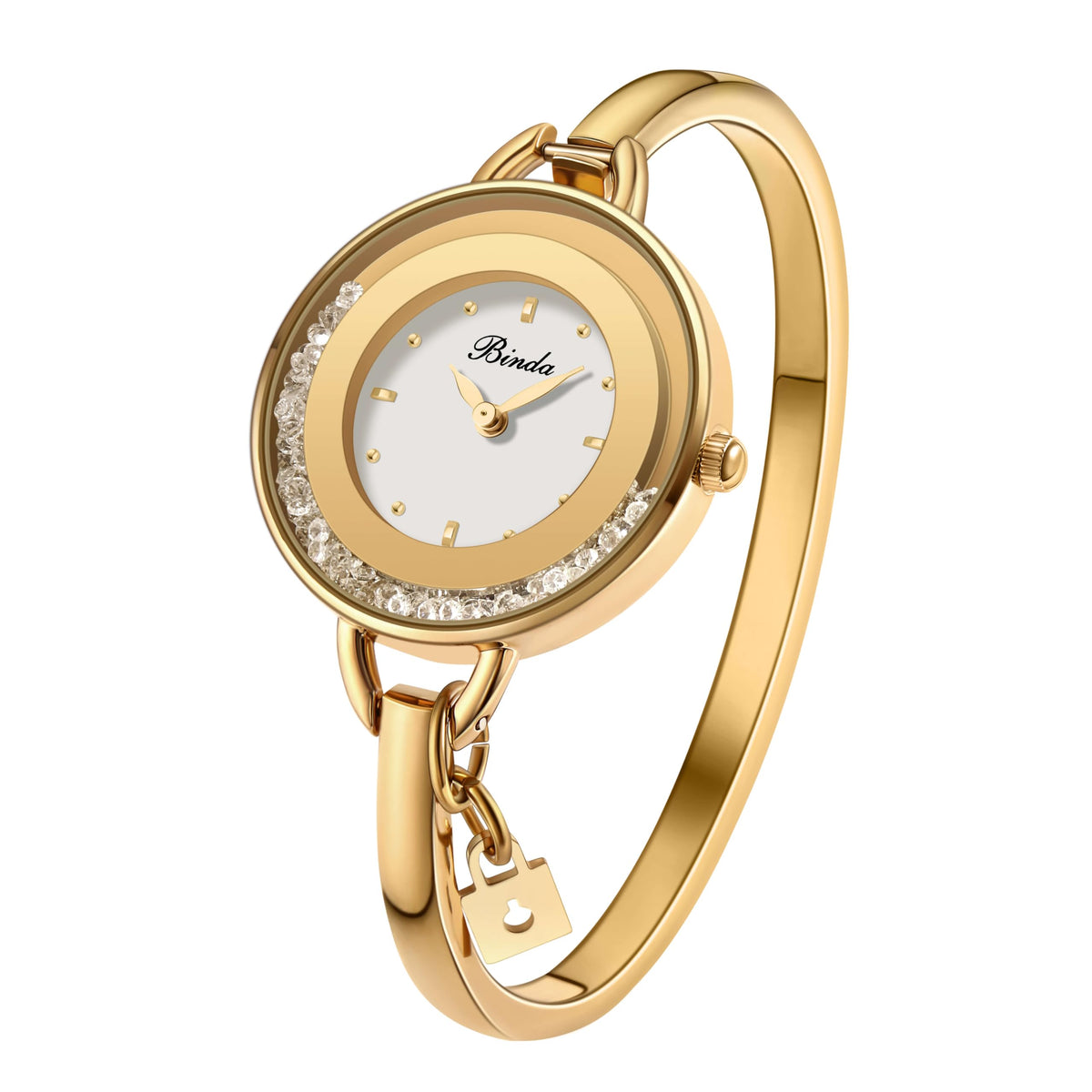 Bangle Watches For Women Stainless Steel Cuff Bracelet - LAVINORIA Official Imagery - 1