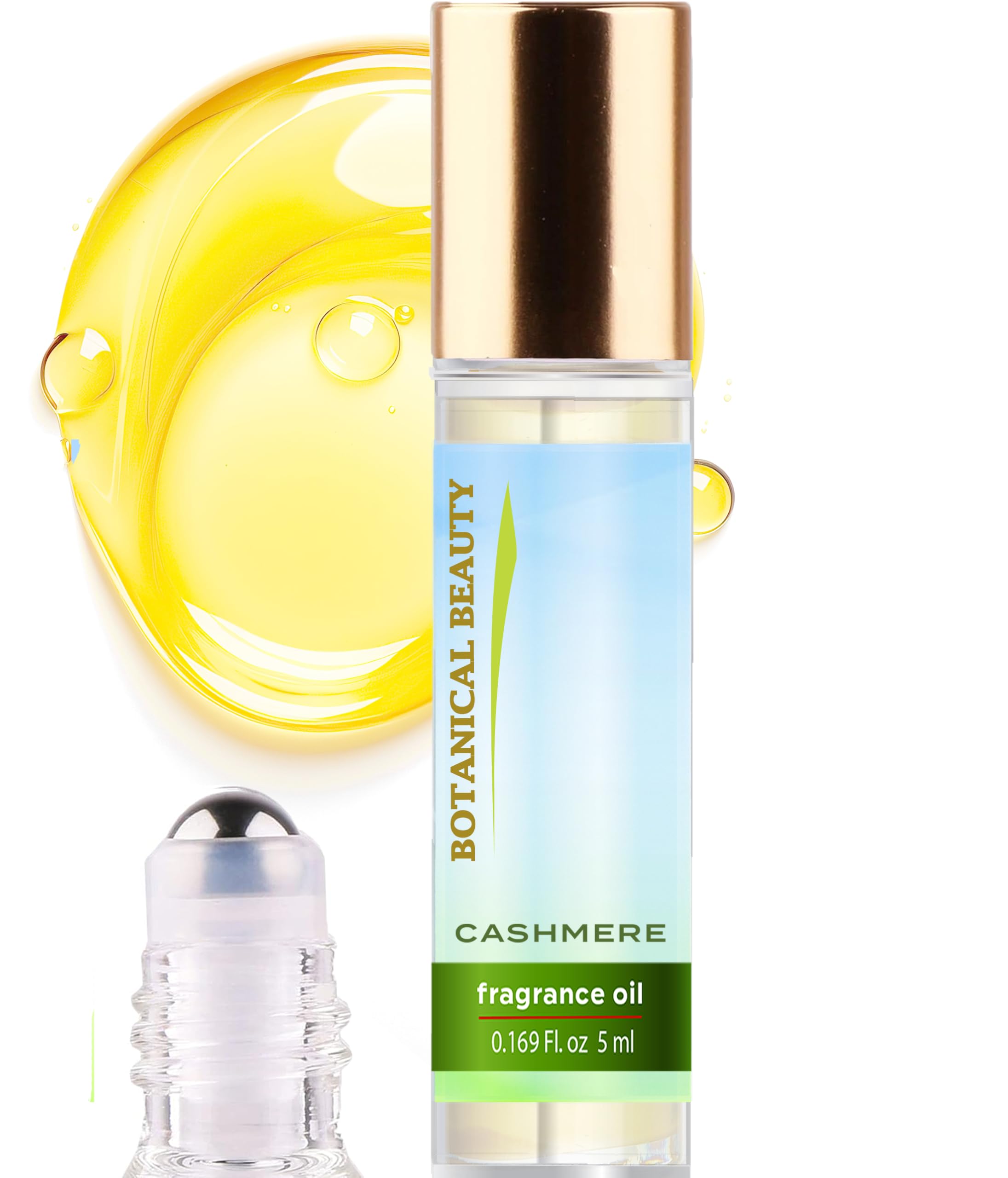 Botanical Beauty CASHMERE FRAGRANCE OIL ROLL-ON, Skin Friendly - Product Imagery