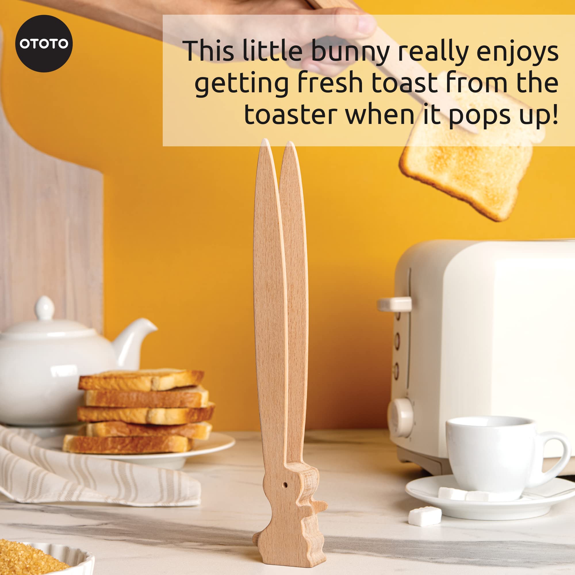 OTOTO Bernie Bunny Toaster Tongs - Rabbit, Salad Servers - Multipurpos - View 5