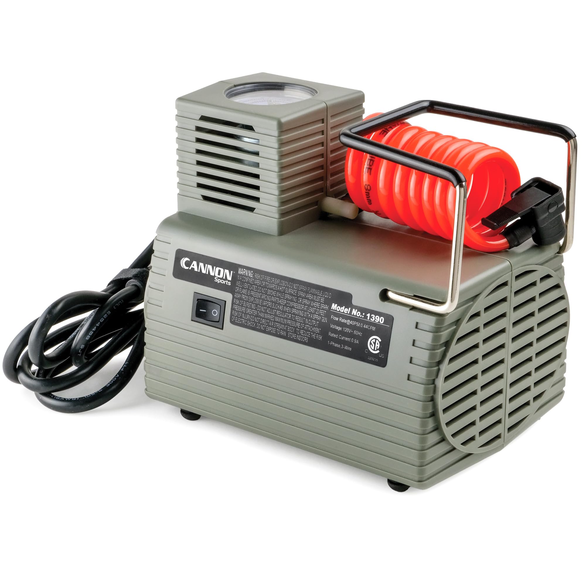 Cannon Sports Electric Ball Inflator Pump with Pressure Gauge - Powerf - View 3