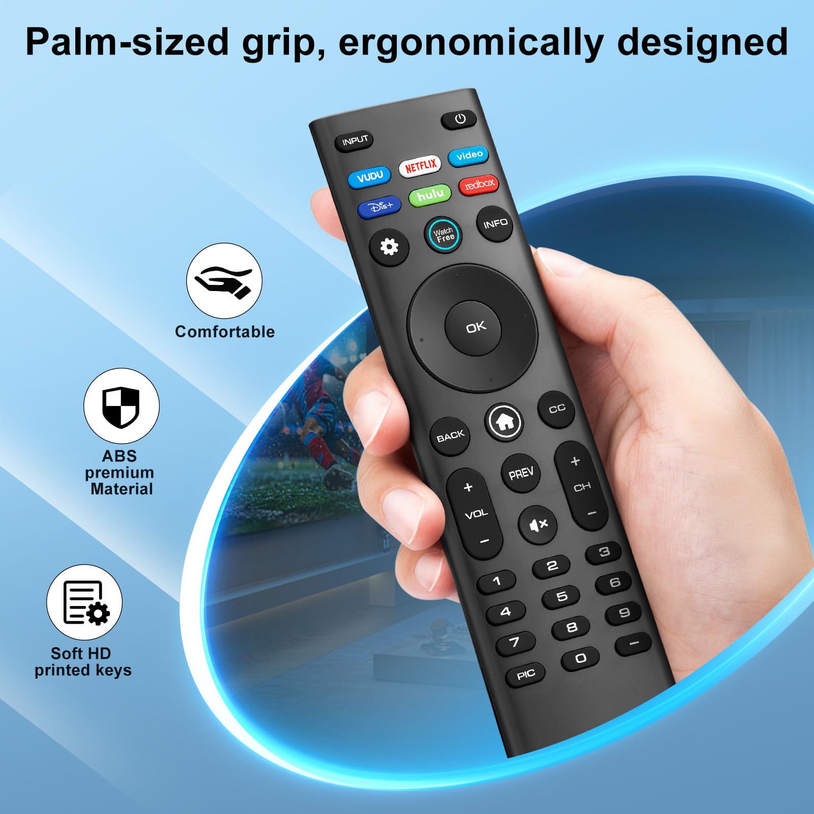 Angrox for VIZIO Smart TV Remote Replacement,Universal Control XRT140 for VIZIO - Angrox Official Product View 5