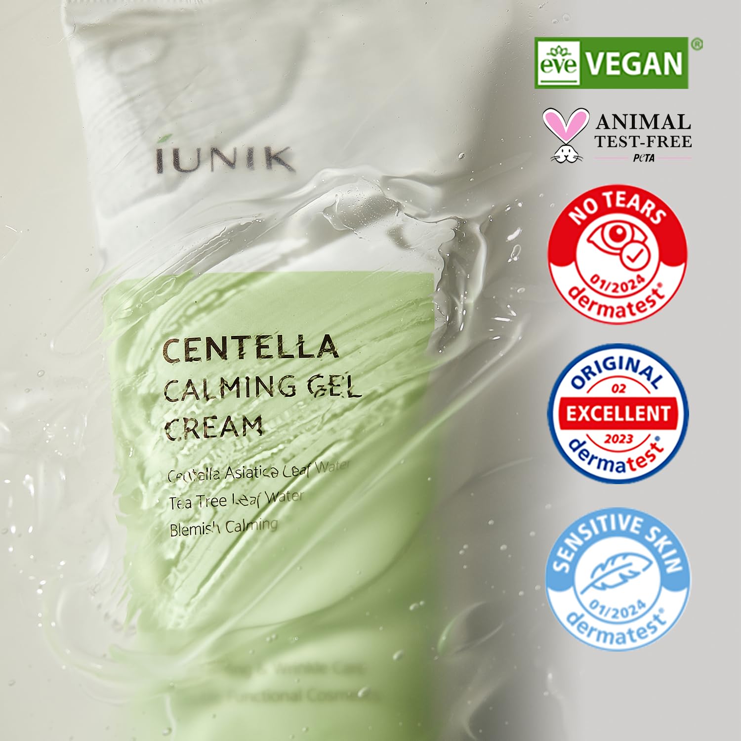 IUNIK Centella Calming Gel Cream - Moisturizer for Soothing 2.02 fl oz - IUNIK Official Product View 5