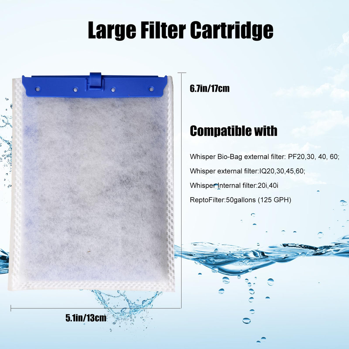 18 Pack Large Replacement Filter Cartridges Compatible with - JDGMPS Official Imagery - 4