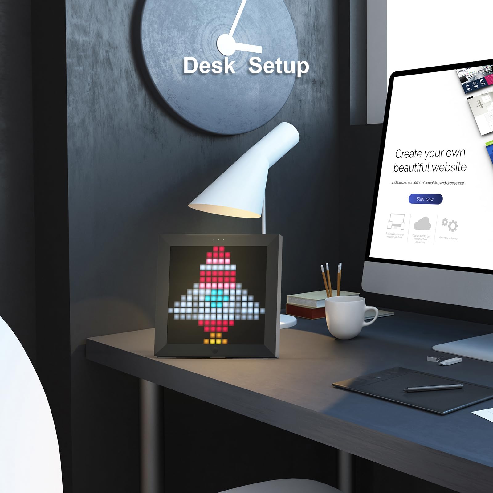 Divoom Pixoo - Pixel Art Digital Picture Frame with 16x16 LED Display APP Contro - Divoom Official Product View 7