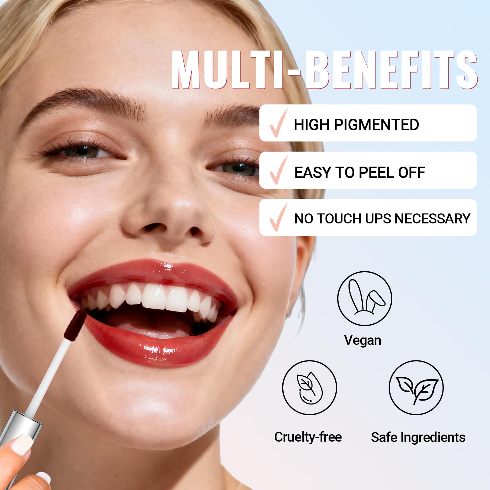 Vevivia Beauty Lip Stain - Lip Liner Stain, Long Lasting Peel Off Lip - View 5