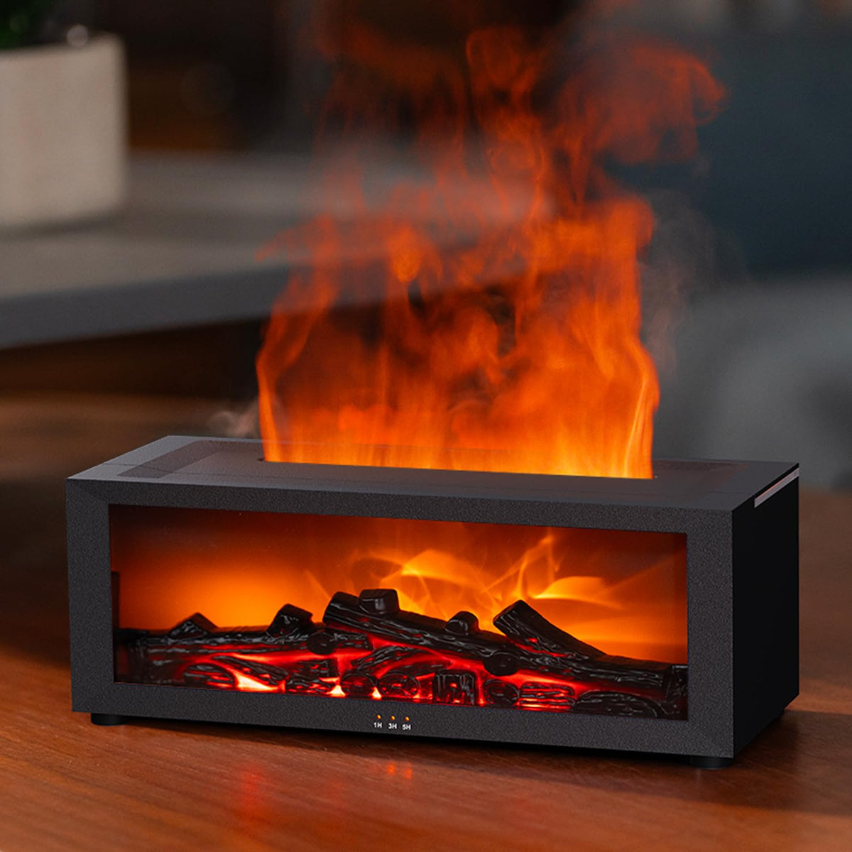 Essential Oil Diffuser 7 Colors Fireplace Flame Fire Oil - Yaledi Official Imagery - 1