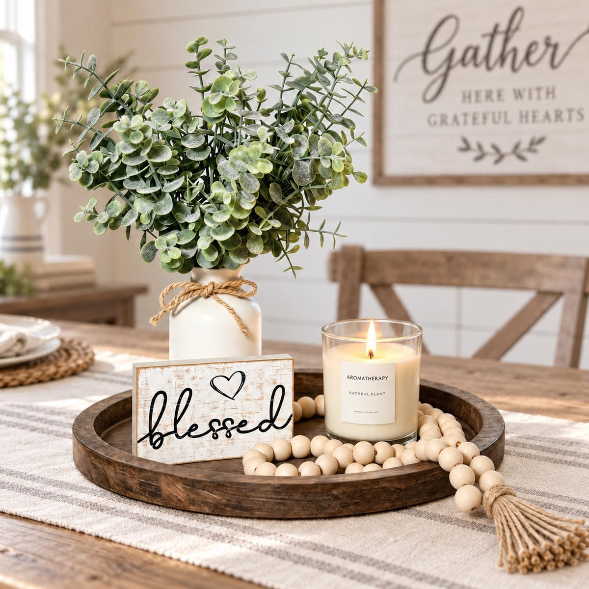 Rustic Modern Farmhouse Decor Set of 6 for Your Living Room - ZENLIV Official Imagery - 1