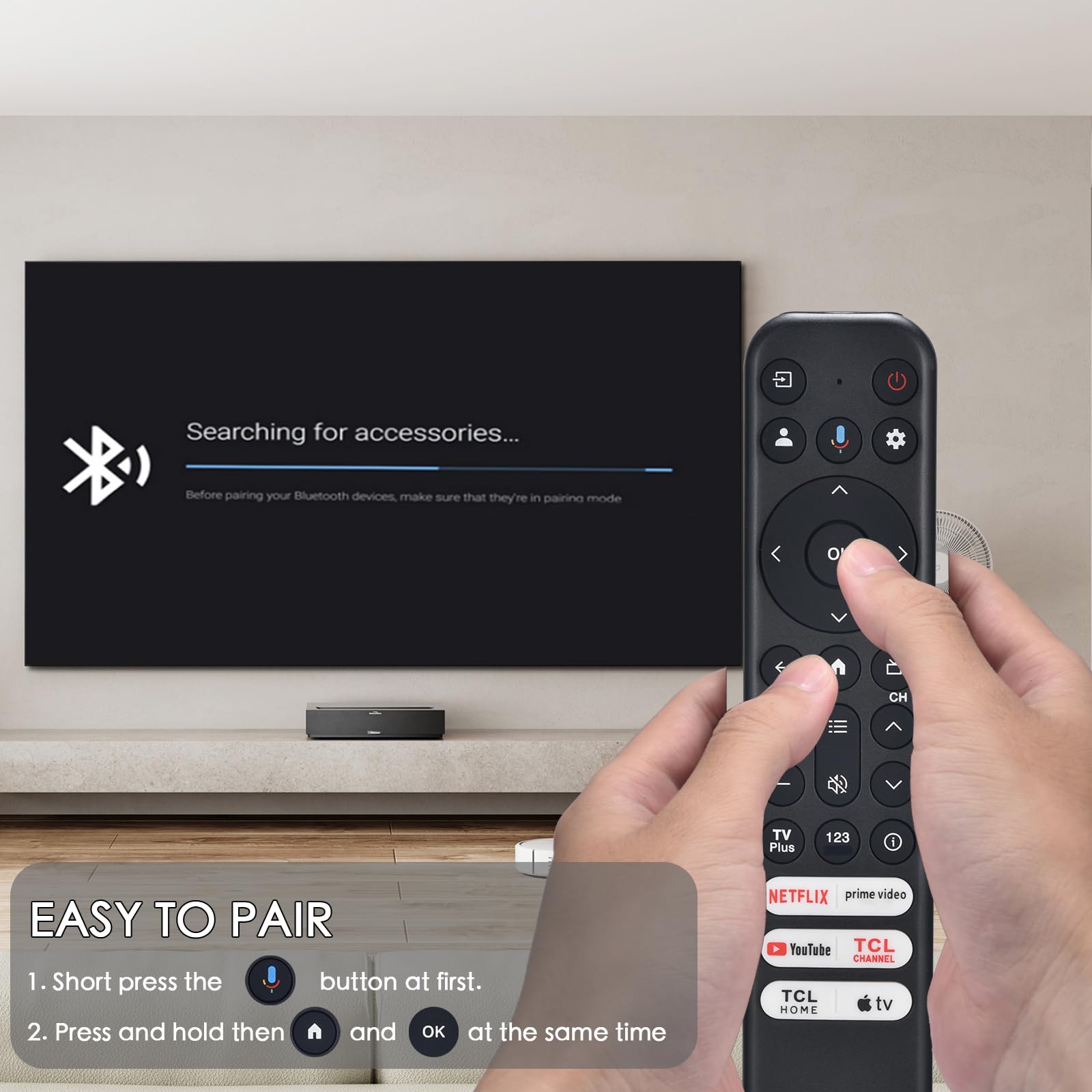 MOILDRH Replacement for TCL Google TV Voice Remote, RC813 Control - MOILDRH Official Product View 6