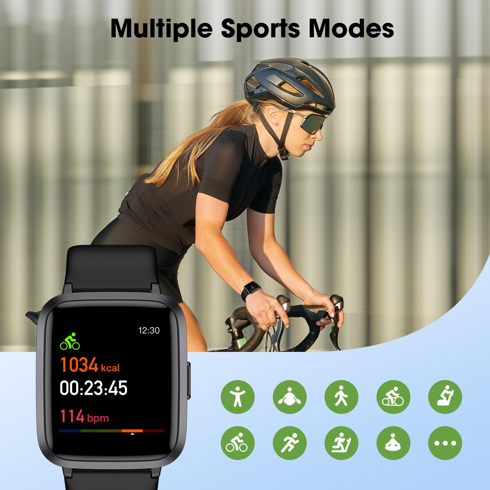 LIVIKEY Fitness Tracker Watch with Heart Rate, Activity Tracker, Pedom - View 5