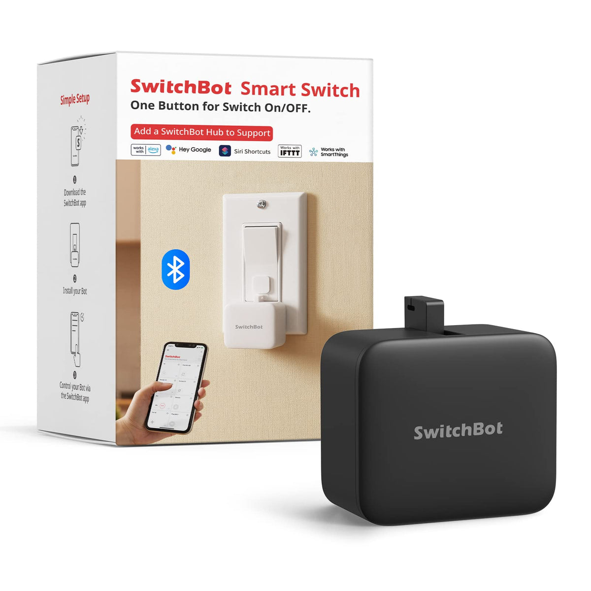 SwitchBot Bot Black Hub Mini Kit Automate IR Devices - SwitchBot Official Imagery - 3