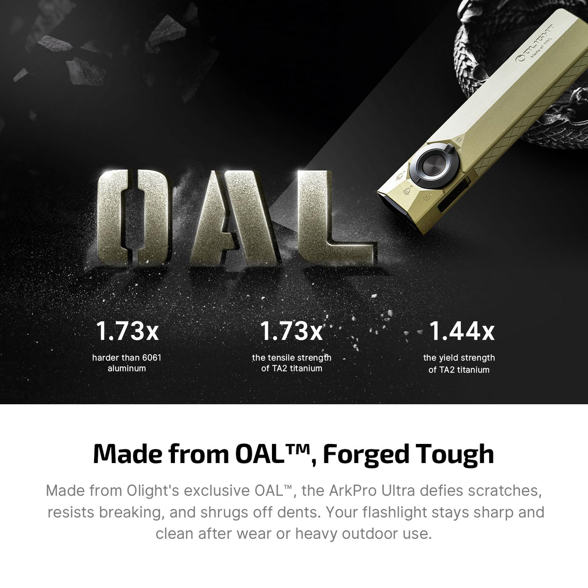 OLIGHT ArkPro Ultra Rechargeable Flat EDC Flashlight - OLIGHT Official Imagery - 6