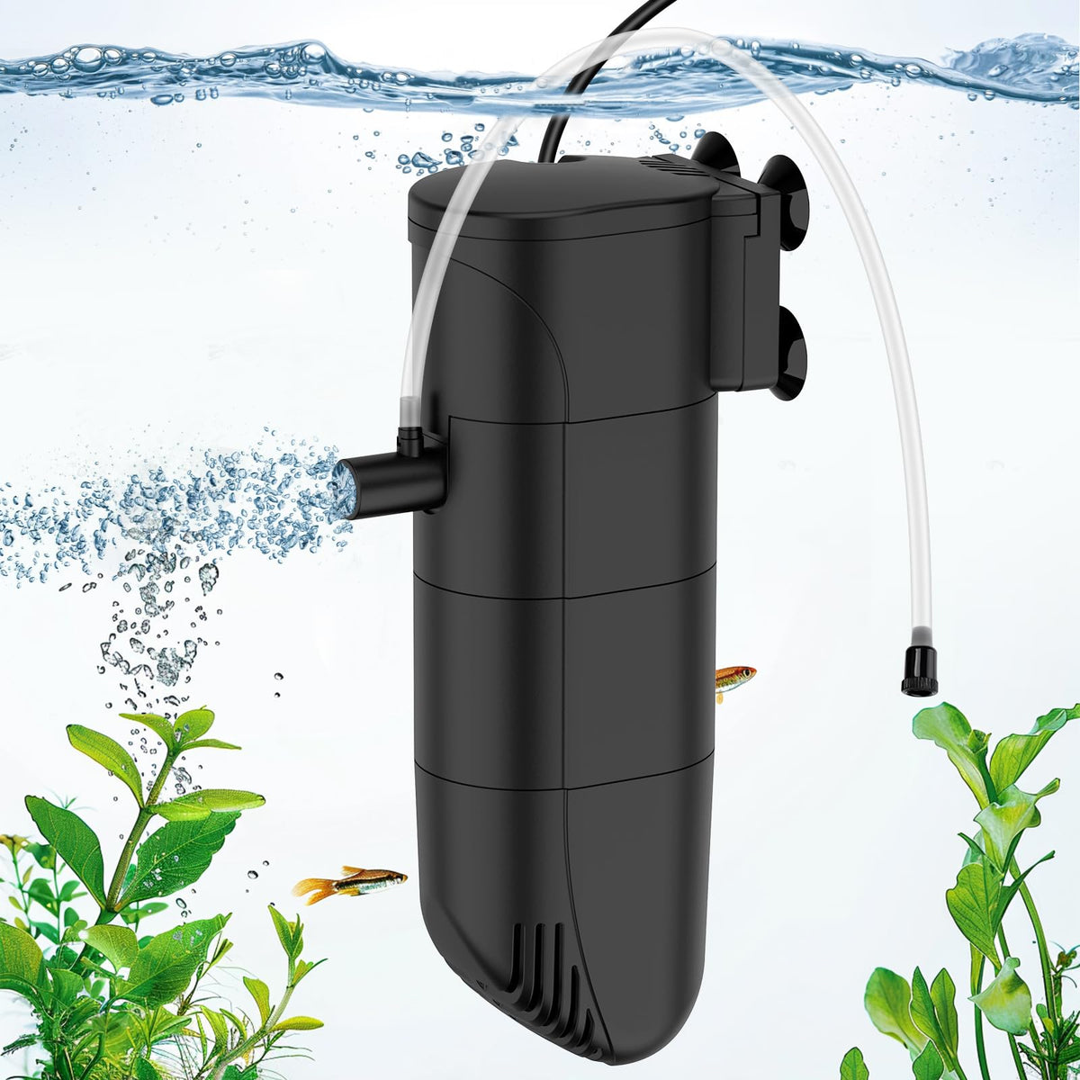 fishkeeper Aquarium Filter for 25 45 Gallon 4 Stage in Tank - fishkeeper Official Imagery - 1