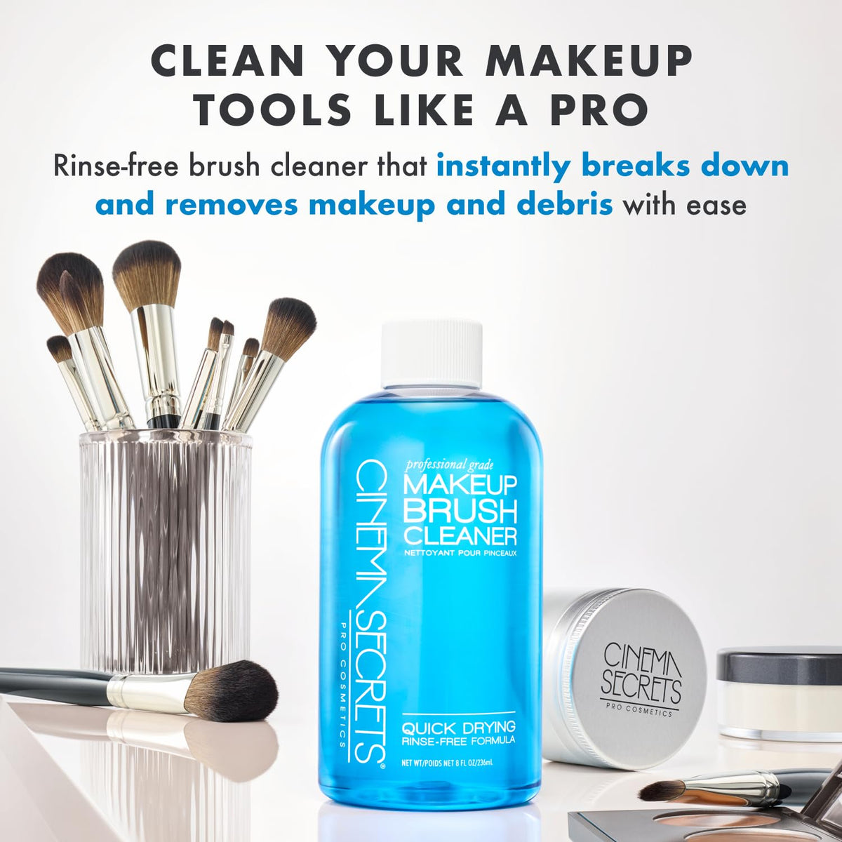Cinema Secrets Original Blue Vanilla Makeup Brush Cleaner - CINEMA SECRETS Official Imagery - 3