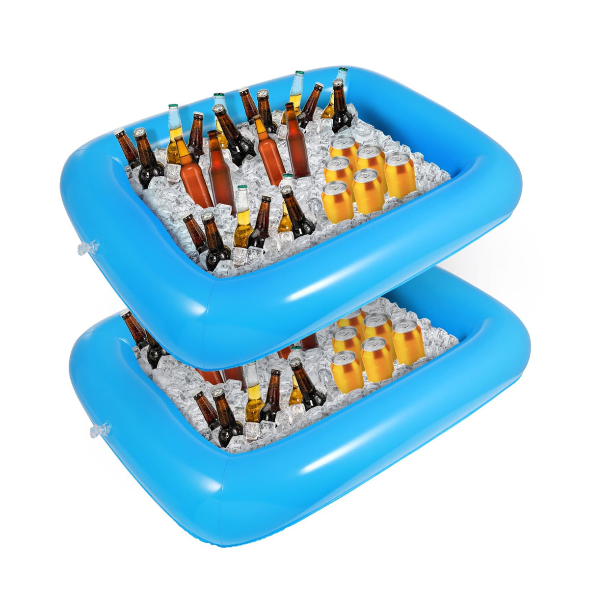 Hemoton 2 PCS Inflatable Serving Bar Tray Food Drink - Hemoton Official Imagery - 1