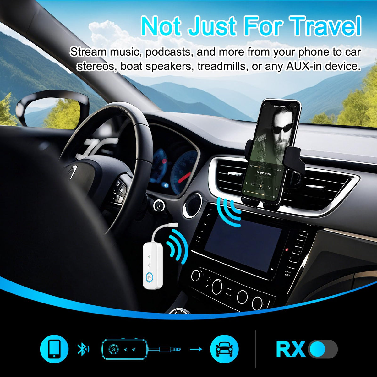 Premium Pro Bluetooth 5 4 Transmitter Receiver Airplane - LAICOMEIN Official Imagery - 7