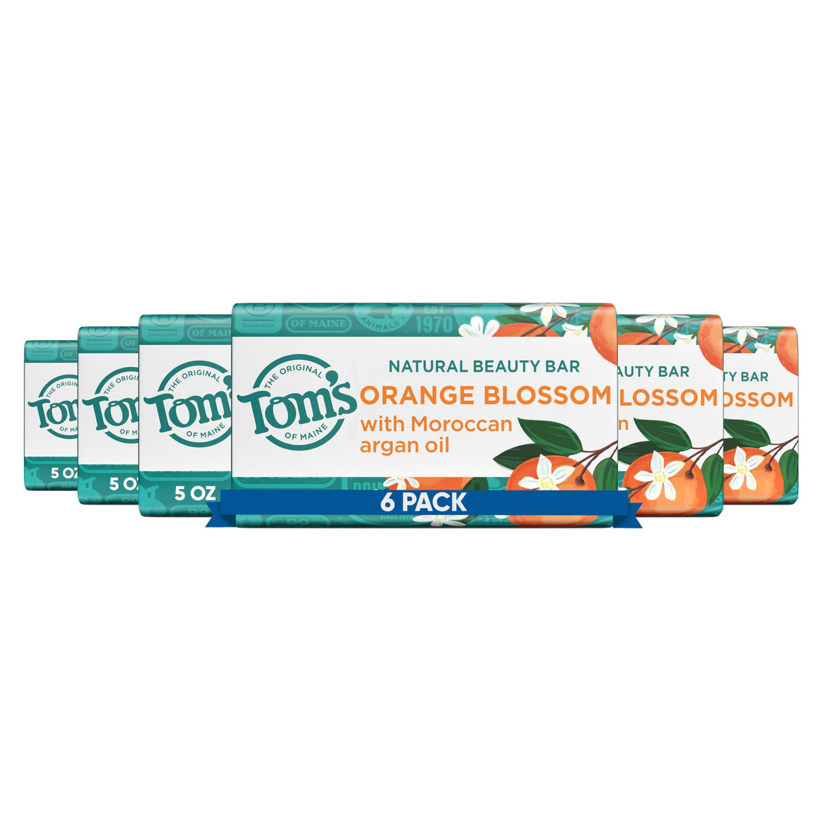 Tom s of Maine Natural Beauty Bar Soap Orange Blossom 5 oz - Tom's of Maine Official Product Imagery - 2